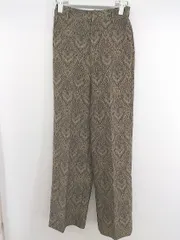◇ Re EDIT リエディ 総柄 パンツ サイズM ベージュ系 ブラック マルチ レディース P 【中古】 【1211170008263】