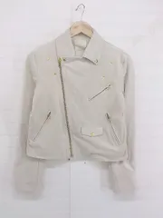 ◇ OPAQUE CLIP オペーク ドットクリップ スエード調 長袖 ブルゾン ジャケット サイズ38/M グレージュ系 レディース P  【中古】 【1211180004736】