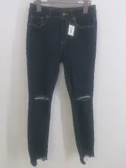 ◇ JEANASIS ジーナシス ストレッチ ダメージ加工 ジーンズ デニム パンツ サイズM ネイビー レディース P  【中古】 【1211210003067】