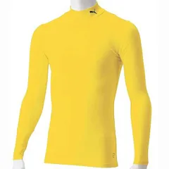 プーマ PUMA コンプレッション ジュニア モックネック LS アンダー(インナー)シャツ (656332)、(07)ｻｲﾊﾞｰ/ｲｴﾛｰ/ﾌﾟ