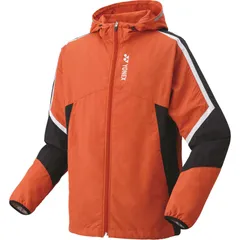 YONEX(ヨネックス) ユニ裏地付ウィンドウォーマーパーカー テニス ウォーマージャケット (70098-555)、(555)オレンジブラウン