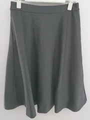 ◇ INED イネド 膝丈 フレア スカート サイズ9 グレー系 レディース P  【中古】 【1211210007386】