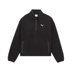 PUMA(プーマ) AUTUMN パイル FL ハーフZIP スポーツスタイル ウェア スウェットシャツ 690142、(01)PUMABLACK