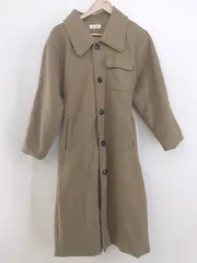 ◇ ◎ JUNOAH ジュノア 長袖 ステンカラー コート サイズM ブラウン レディース P  【中古】 【1211220006706】