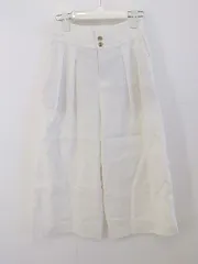 ◇ GLOBAL WORK グローバルワーク リネン混 ワイド パンツ サイズS ホワイト系 レディース P  【中古】 【1211230003252】