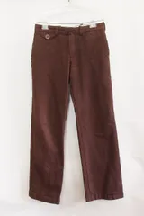 【190811】MARC JACOBS マークジェイコブス  コットン　ワイドパンツ ストライプ  4 ダークブラウン