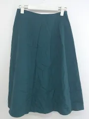 ◇ NEWYORKER サイドジップ 膝下丈 フレア スカート サイズ61-89 グリーン レディース P  【中古】 【1211240003846】