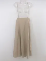 ◇ mysty woman ミスティウーマン レースアップ 膝下丈 ジャンパースカート サイズF ベージュ系 レディース P  【中古】 【1211240007448】のサムネイル