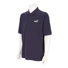 PUMA(プーマ) ESS NO.1 ロゴ ピケポロシャツ ウェア ポロシャツ 687581、(16)ニューネイビー