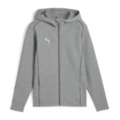 PUMA(プーマ) teamFINAL カジュアル フーデッド ジャケット サッカー ウェア スウェットシャツ 659337、(33)ミディアムグレーヘザー