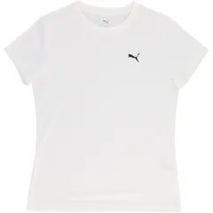 PUMA プーマ ESS プーマロゴ ポリ Tシャツ マルチスポーツ 半袖Ｔシャツウィメンズ 687606-02、PUMAWhite