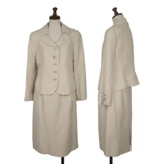 ユキトリイYUKI TORII リネンシルクセットアップスーツ ベージュ40