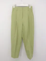◇ NATURAL BEAUTY BASIC ナチュラルビューティーベーシック タック スラックス パンツ サイズS グリーン系 レディース P  【中古】 【1212010001239】