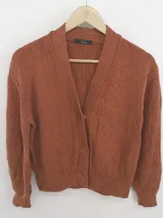 ◇ URBAN RESEARCH ROSSO アーバンリサーチ ロッソ コットンニット 長袖 カーディガン サイズF ブラウン系 レディース P  【中古】 【1212020000321】