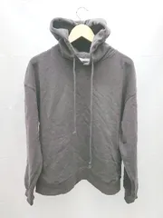 ◇ WYM LIDNM ウィム バイ リドム 無地 ポケット 長袖 プルオーバー パーカー サイズM ダークグレー メンズ E  【1212020009003】