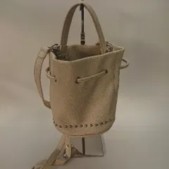 ◇ ◎ Dono ban×coco コラボ、巾着、2way ショルダーバック ホワイト レディース E  【1212020010658】