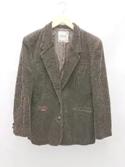 ◇ Mademoiselle NONNON コーデュロイ 裏地 長袖 ジャケット アウター サイズ37 ブラウン レディース E  【1212020010429】