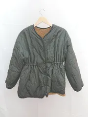 ■ 関西ファッション連合 ノーカラー、リバーシブル 長袖 ボアジャケット サイズL ブラック/ブラウン メンズ E  【1212020016551】