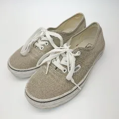 ◇ ◎ VANS ヴァンズ シンプル　ロゴ入り ローカットスニーカー サイズ23.5 ベージュ レディース E  【1212020021722】