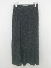 ◇ mysty woman ボタニカル ウエストゴム ロング タイト ナロー スカート サイズF ブラック ホワイト系 レディース P  【中古】 【1212050002906】のサムネイル