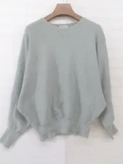 ◇ Techichi テチチ ドルマンスリーブ 長袖 ニット カットソー サイズF グリーン系 レディース P  【中古】 【1212050003934】