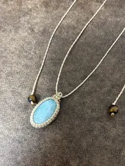 アマゾナイト　マクラメ　ペンダント