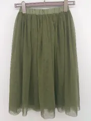 ◇ N. Natural Beauty Basic 膝下丈 チュール スカート サイズM カーキ レディース P  【中古】 【1212070002450】