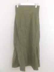 ◇ natural couture ハイウエスト バックスリット ロング マーメイド スカート サイズ M カーキ レディース P  【1212090002058】