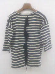 ◇ URBAN RESEARCH ROSSO ロッソ ボーダー 七分袖 Tシャツ カットソー サイズF ブラック ホワイト レディース P  【1212120001518】