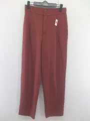 ◇ ZARA TRF ザラトラファ バックウエストゴム タック パンツ サイズ EUR S USA S MEX 26 テラコッタ系 レディース P  【1212120000801】