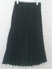 ◇ ikka イッカ ウエストゴム ロング プリーツ スカート サイズM ブラック レディース P  【中古】 【1212120002874】