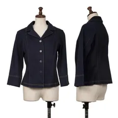 レキップ ヨシエイナバL'EQUIPE YOSHIE INABA コットンストレッチデニムジャケット 紺11