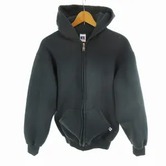 russell athletic ラッセル アスレチック USA製 90’S M ジップアップ パーカー スウェット グリーン 緑 ヴィンテージ オールド 裏起毛