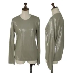 コムデギャルソンCOMME des GARCONS ストレッチシャイニーカットソー グレーS