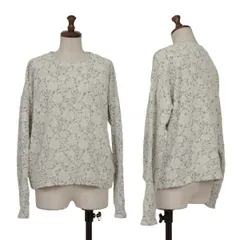 ポールスミスPaul Smith フローラルパイルジャガード長袖カットソー グレーオフM