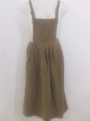 ◇ mysty woman ミスティウーマン ロング サロペット ワンピース サイズF キャメル ブラウン系 レディース P  【中古】 【1212140006043】のサムネイル