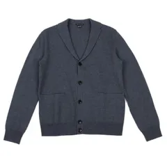 セオリーTheory ウールニットジャケット ブルーグレーXS