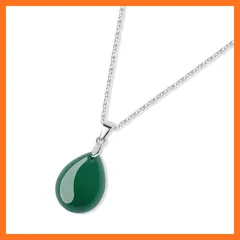 【新品】 [ガーブ]GAVU グリーンアゲート ティアドロップ シルバー925 パワーストーンネックレス レディース 0