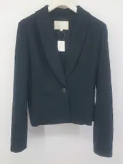 ◇ NATURAL BEAUTY ナチュラルビューティー シングル1B 長袖 テーラード ジャケット サイズ36 ネイビー レディース P  【1212160000335】のサムネイル