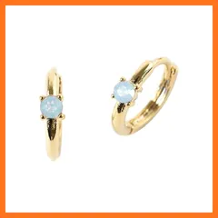 【新品】 【MUK公式】金属アレルギー対応 ピアス レディース ニッケルフリー 人気 誕生石フープワンタッチピアス普段使い ジュエリー ギフト ファッション かわいい おしゃれ アクセサリー 両耳 2個セット (１０月)クリスマス Xmas クリスマスプレ 1