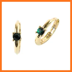 【新品】 【MUK公式】金属アレルギー対応 ピアス レディース ニッケルフリー 人気 誕生石フープワンタッチピアス普段使い ジュエリー ギフト ファッション かわいい おしゃれ アクセサリー 両耳 2個セット (５月)クリスマス Xmas クリスマスプレゼ 1