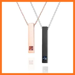 【新品】 [Sfe] Raravis ペアネックレスカップル ネックレス ペンダントペアリング カップル お揃い 誕生日プレゼント 結婚記念日サージカルステンレス ネックレス (Style A) 1