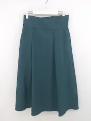 ◇ green label relaxing グリーンレーベル UNITED ARROWS ロング フレア スカート サイズ38 ネイビー レディース P  【中古】 【1212160001790】