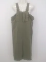 ◇ Settimissimo セッティミッシモ ミリタリー系 ロング サロペット ワンピース サイズF カーキ レディース P  【1212160001325】のサムネイル