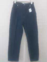 ◇ nano universe ナノユニバース センタープレス デニム パンツ サイズ36 ネイビー系 レディース P  【1212170001438】