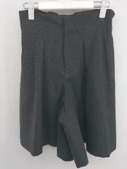 ◇ 組曲 クミキョク 千鳥格子 ハイウエスト ショート パンツ サイズ1 グレー ブラック レディース P  【1212190002507】