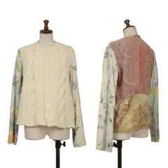 トリココムデギャルソンtricot COMME des GARCONS ニット切替カーディガン オフ他M