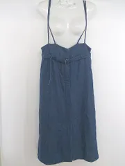 ◇ ◎ grove グローブ ベルト付 サロペット スカート ワンピース サイズL インディゴ レディース P  【1212200000295】のサムネイル