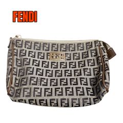 フェンディ ロンT 長袖Tシャツ 総柄 ブラック イタリア製 Mサイズ相当