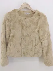 ◇ LIP SERVICE リップ サービス フェイクファー 長袖 ジャケット ブルゾン サイズS ベージュ レディース P  【1212200001841】のサムネイル